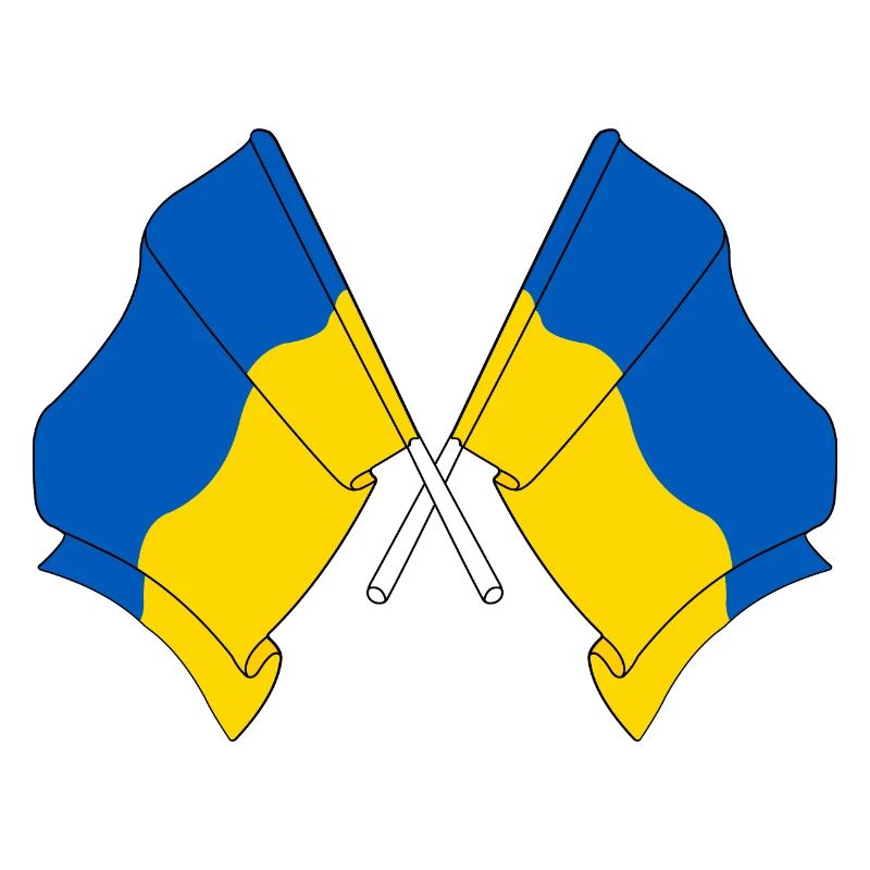 Deux drapeaux Ukraine