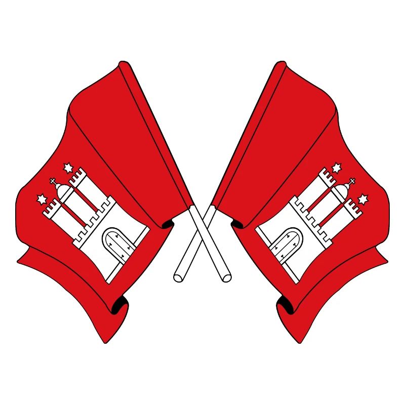 Des drapeaux traversaient Hambourg