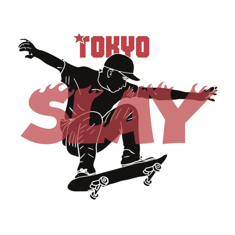 Conception de skateboard Tokyo Slay
