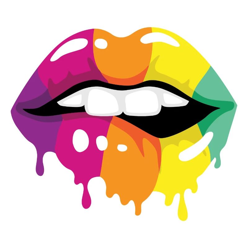 Farbige Lippen
