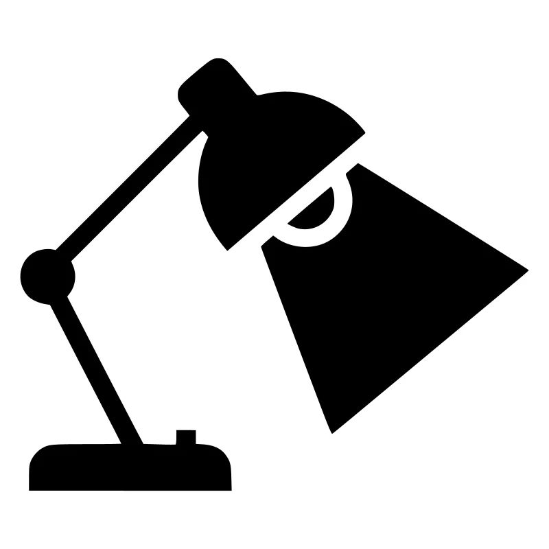 Silhouette de lampe de bureau