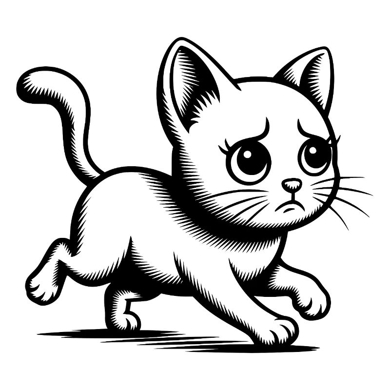 Chat coureur Chat coureur Bébé chaton coureur