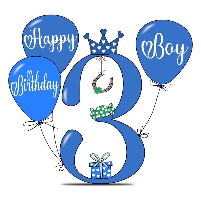 Joyeux anniversaire 3 garçon