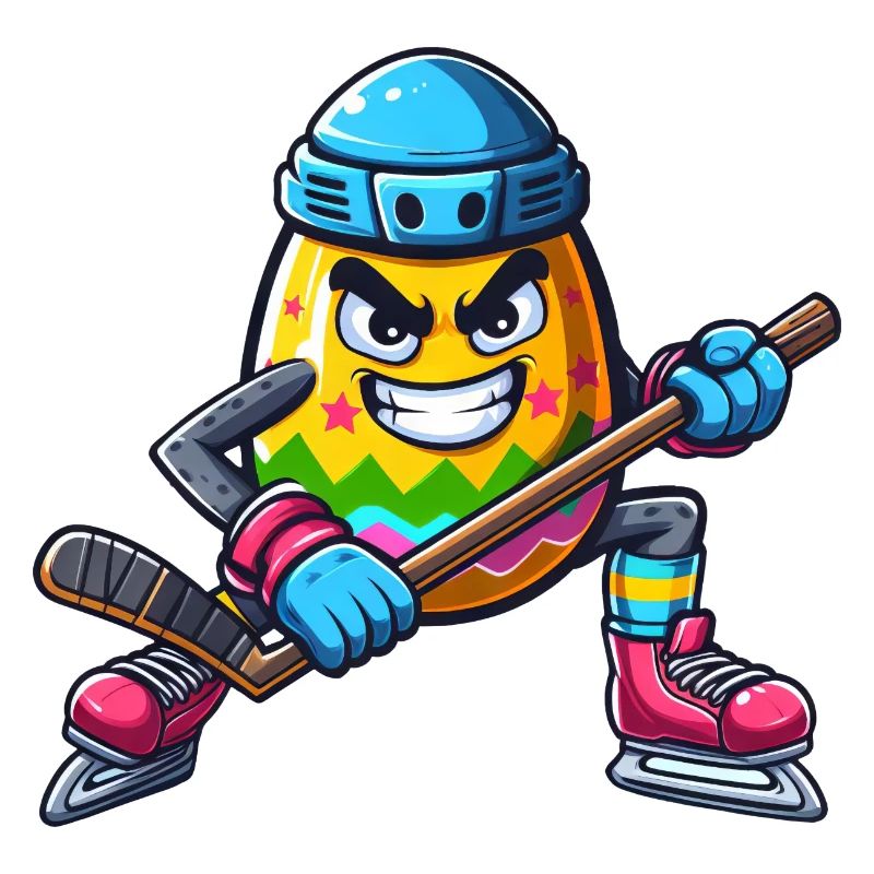 Osterei Eishockey Design | Eishockeyspieler