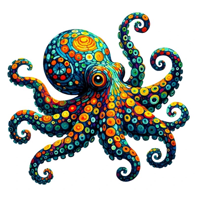 Octopus van Gogh