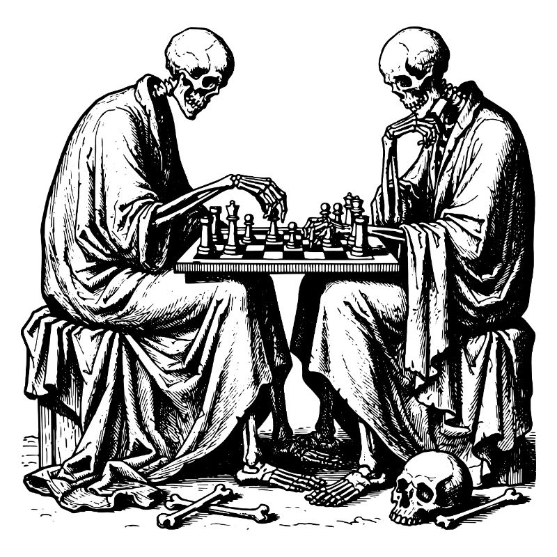 Skeletons play chess