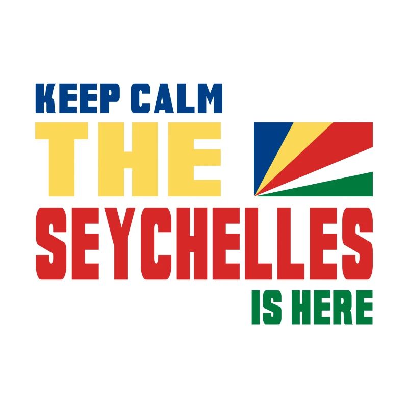 Keep Calm Seychelles design / gift flag