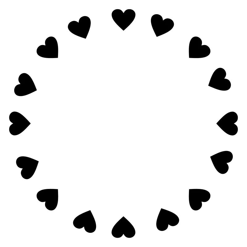 Hearts circle