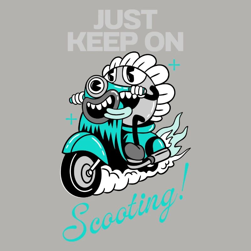 Just Keep On Scooting – Comic Scooter Fun