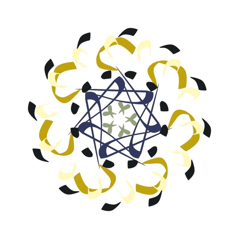 Motif de mandala complexe dans des tons de terre