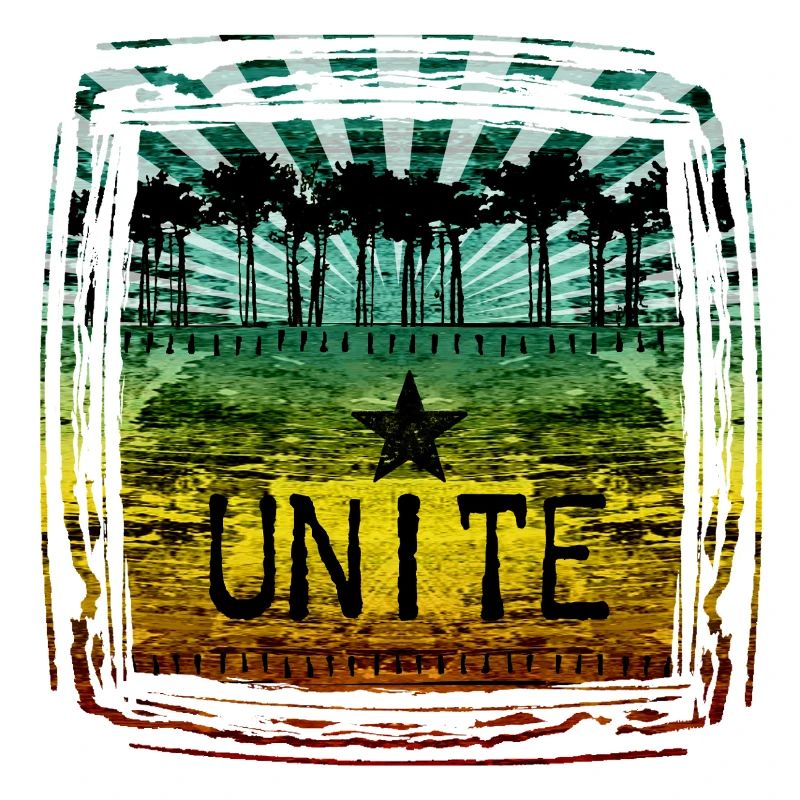 Unity Motivational Design mit Reggaefarben
