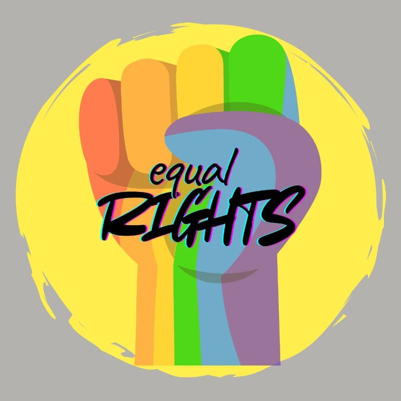 Regenbogenfaust Pride Gleichberechtigung