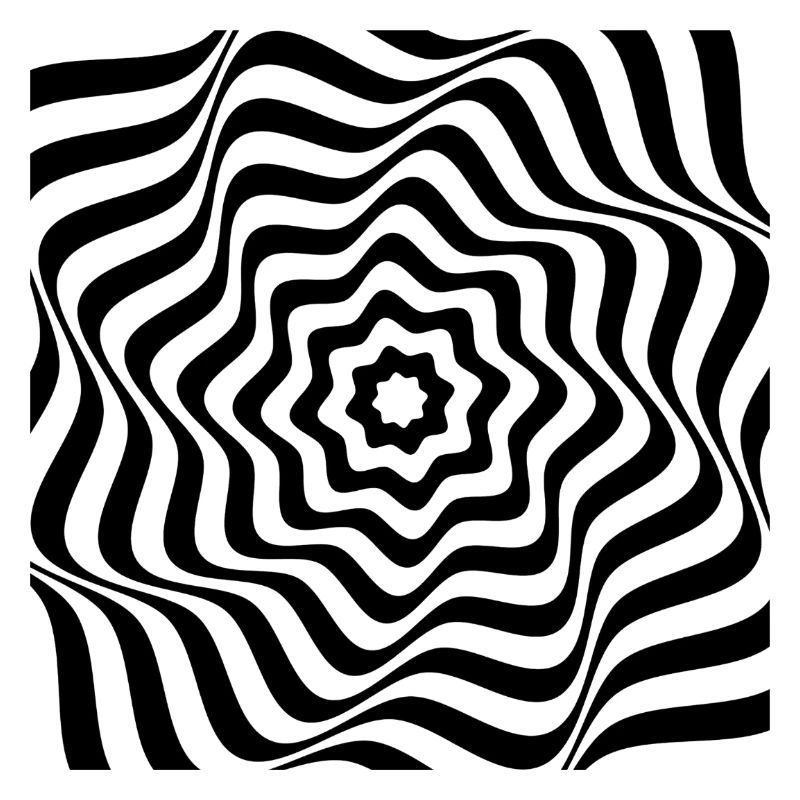 Hypnotic Black Spiral Pattern