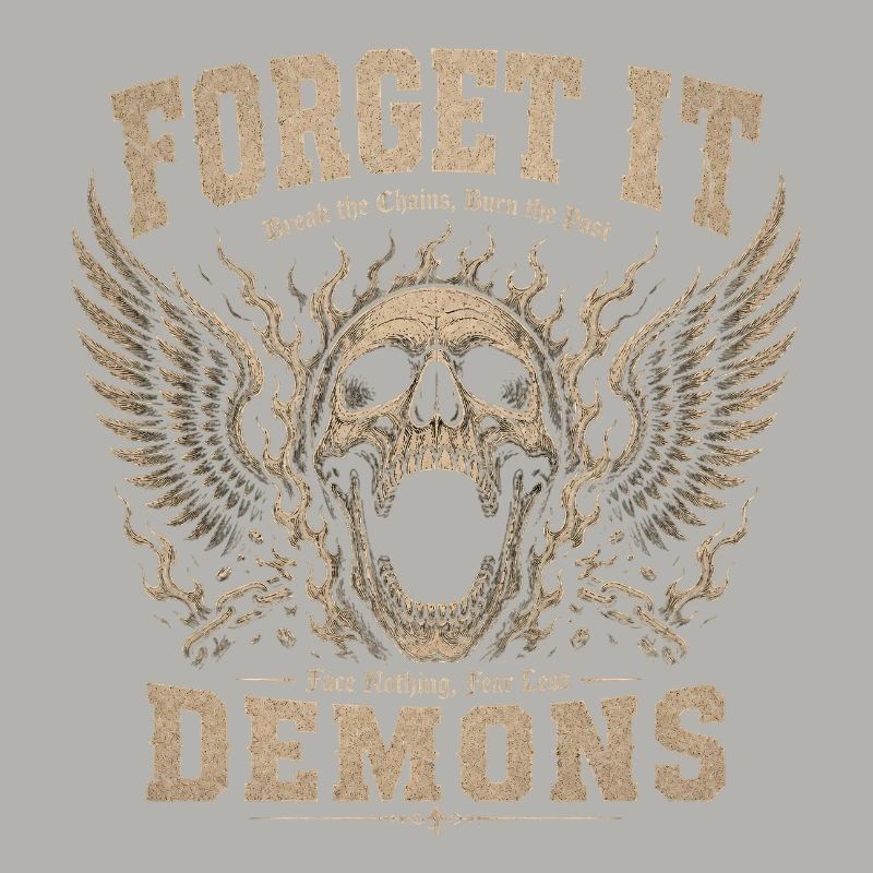 Forget It Demons Skull Wings