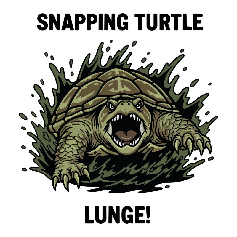 Tortue Serpentine Danger Lunge Snapping Turtle