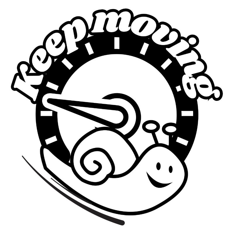 Langsam voran: Schnecke Motiv