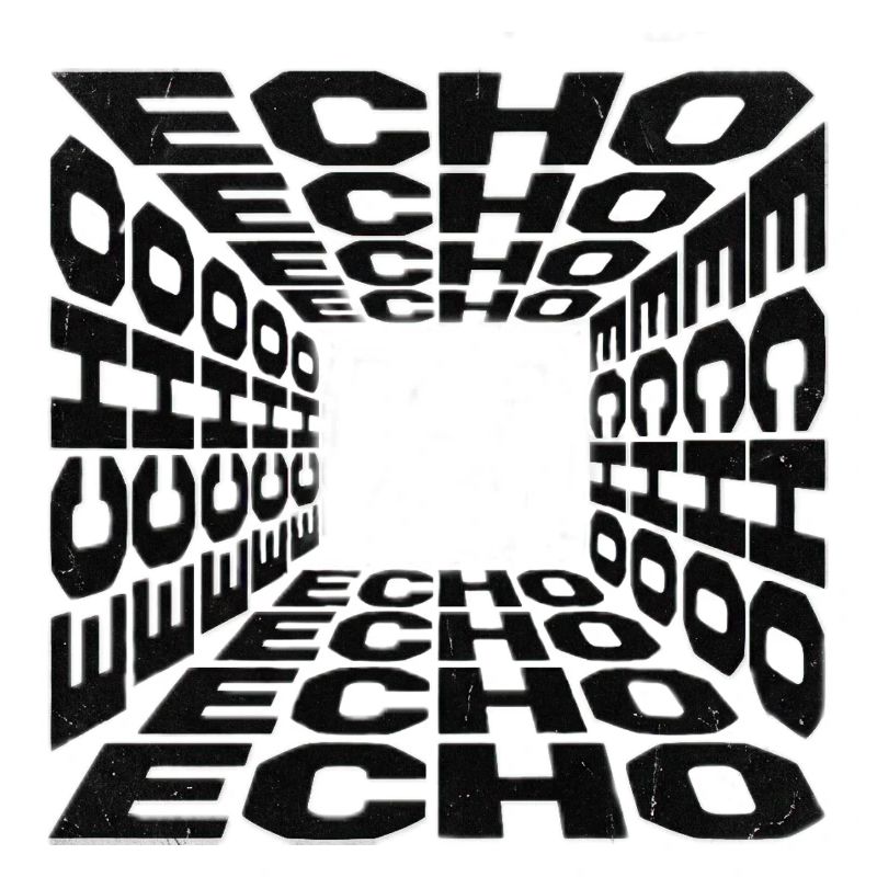 Tunnel Echoes Typographic Pattern