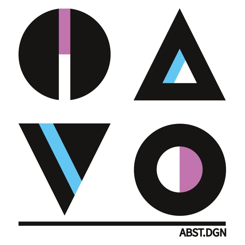 Abstrakte Geometrie Design - Stylische Mode