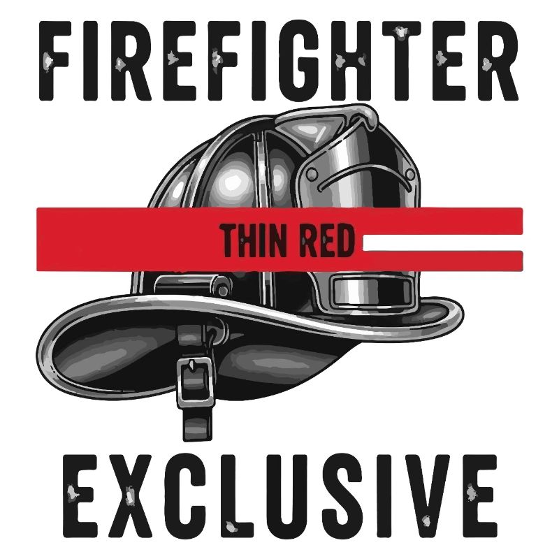 Firefighter Helmets Red Graphic Design