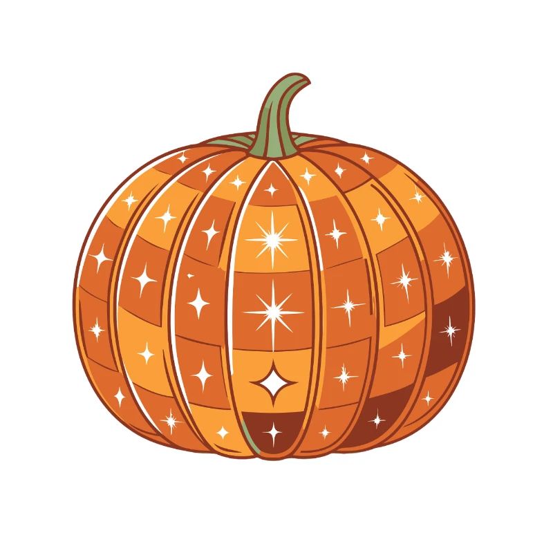 Sparkly Glowing Pumpkin