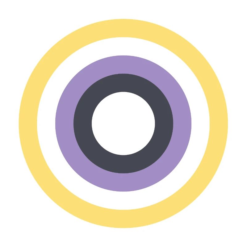 Concentric Ring Palette LGBTQ Non Binary