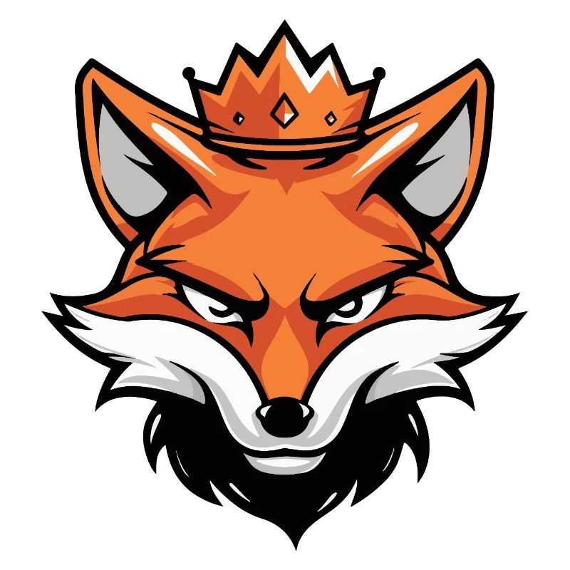 Fuchs Kopf Krone