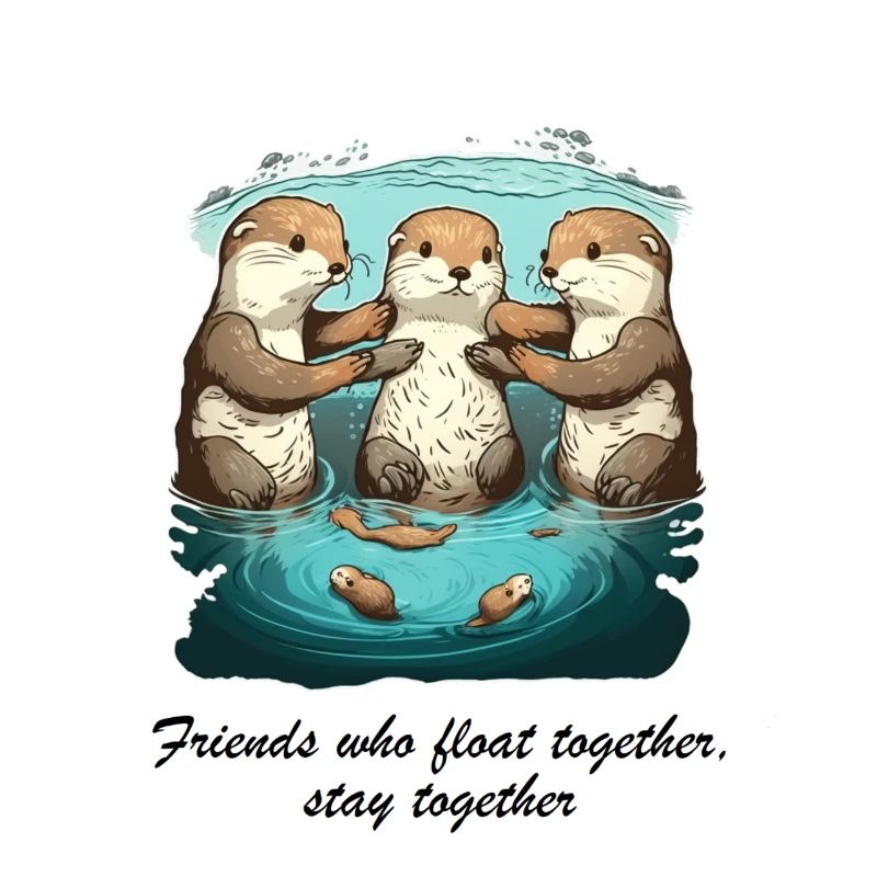 Les amis qui flottent ensemble restent ensemble
