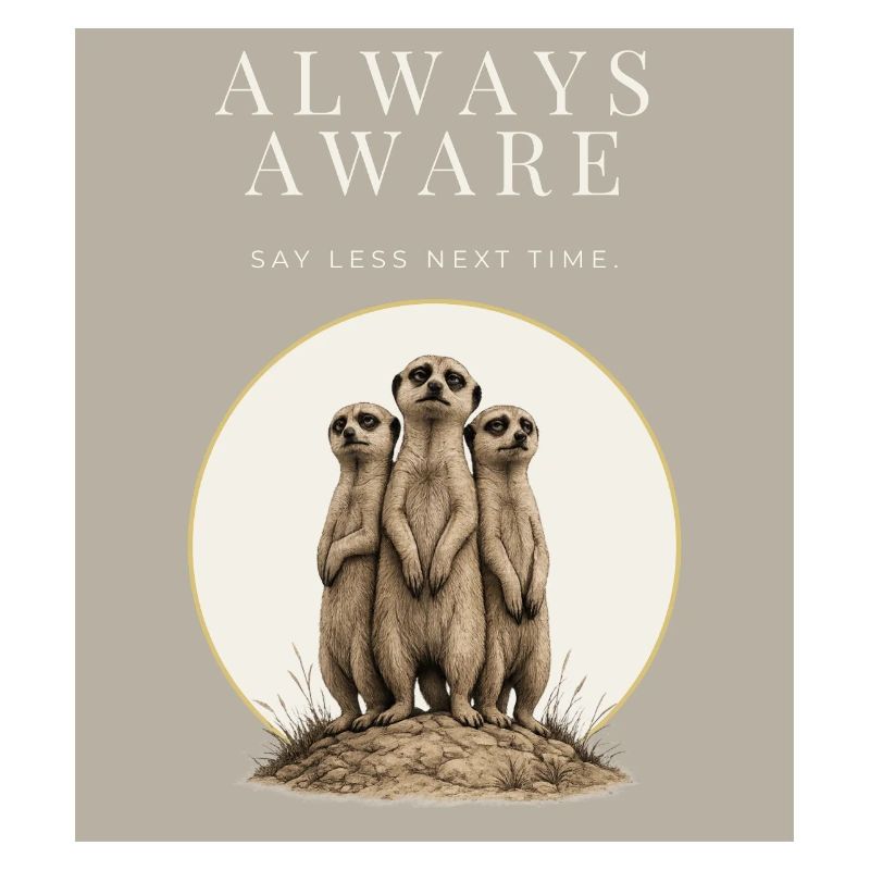 Always Aware Funny Meerkat
