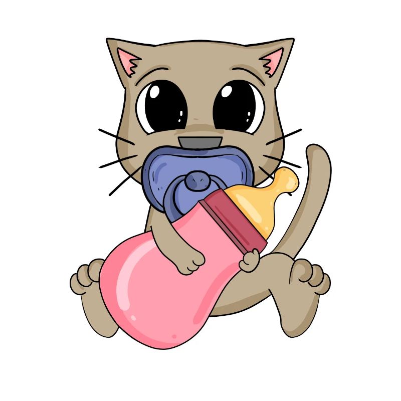 Motif de bébé chat