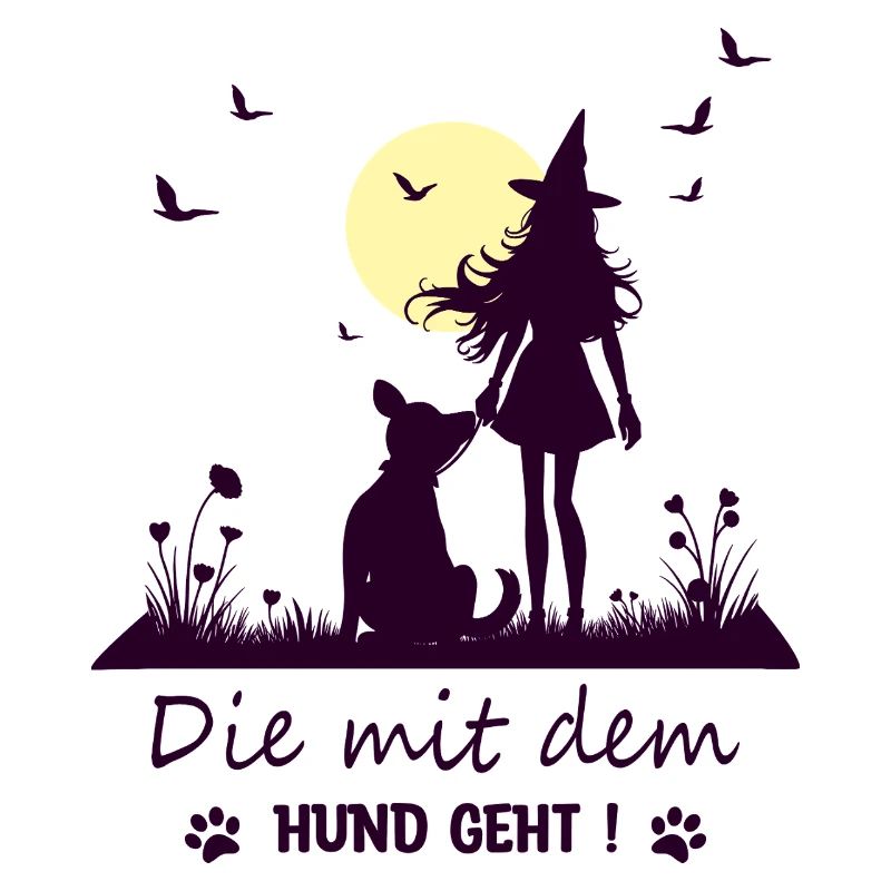 Witch who walks with the dog!