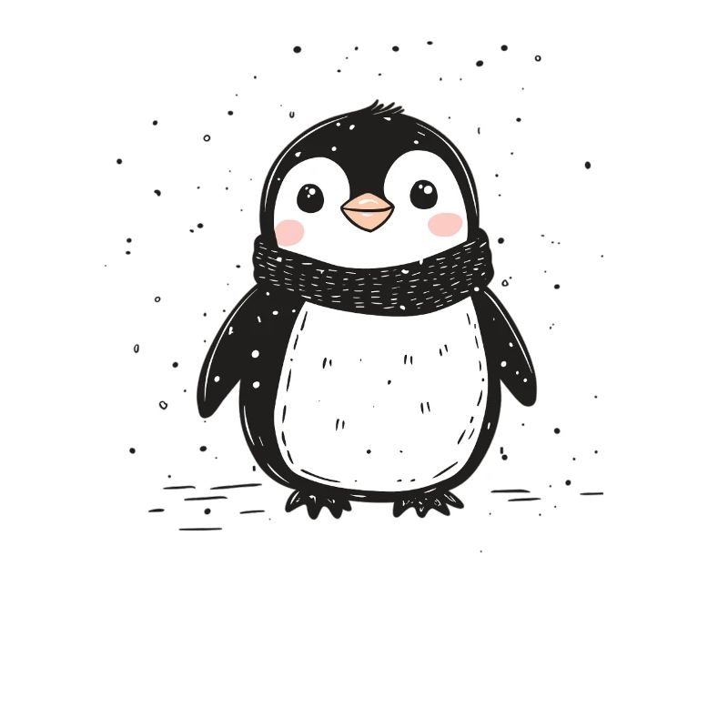 Joyeuses manchots, mignons manchots de Noël