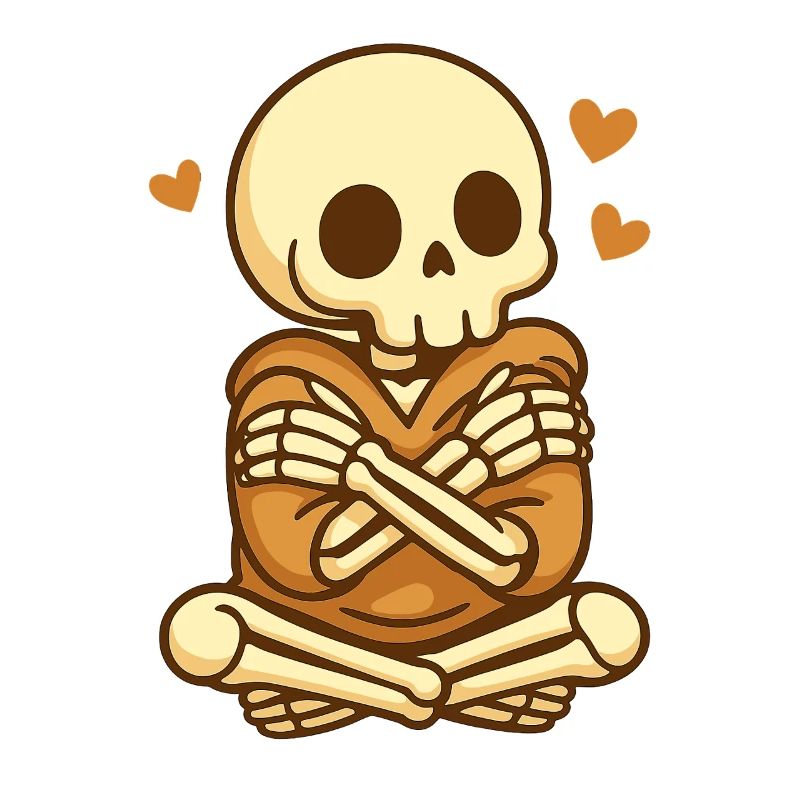 Self Hug Skeleton – Cozy Selflove
