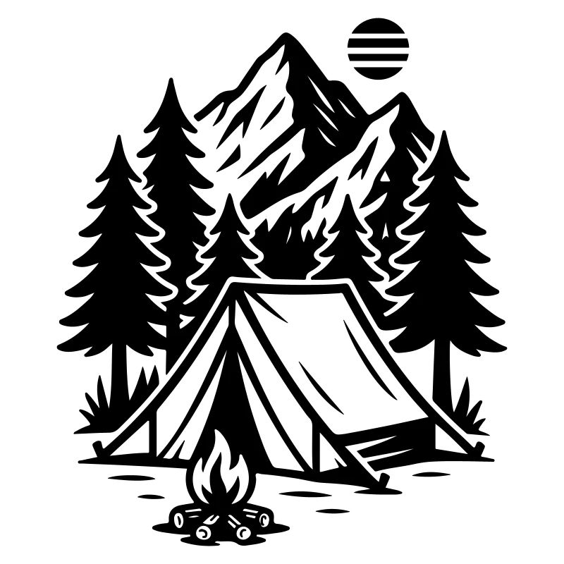 Camping Zelt Berge Wald