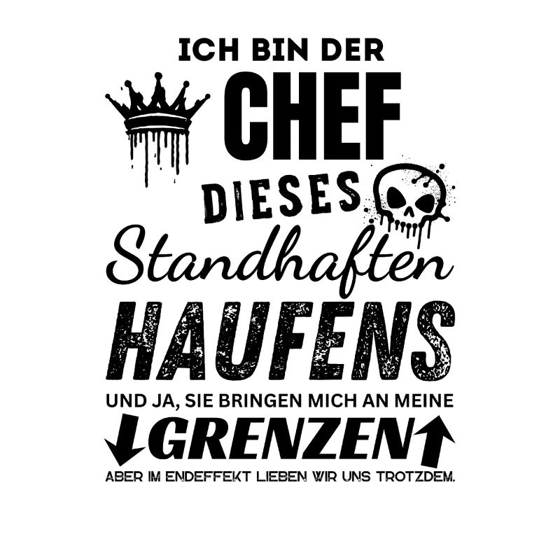 Stolzer Chef des standhaften Haufens Chef Geschenk