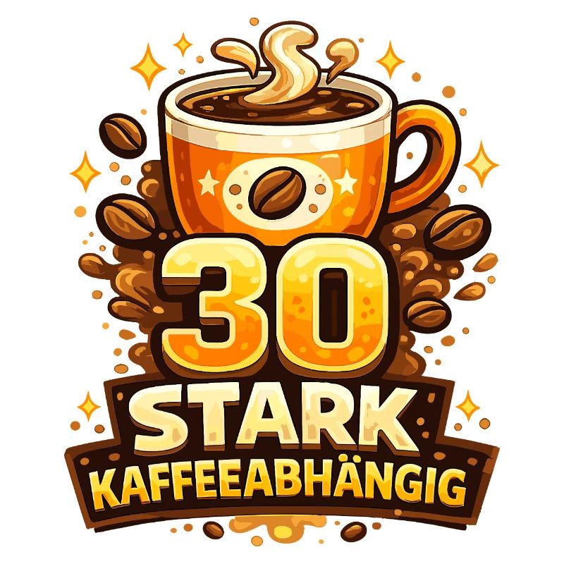 30 Stark Kaffeeabhängig