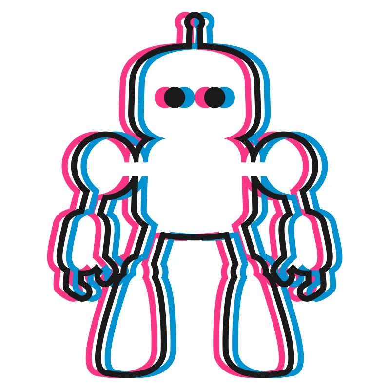 Robot 3D Effect IA Science-Fi