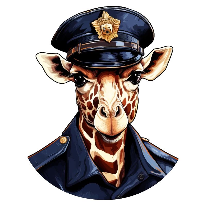 Giraffe Policeman