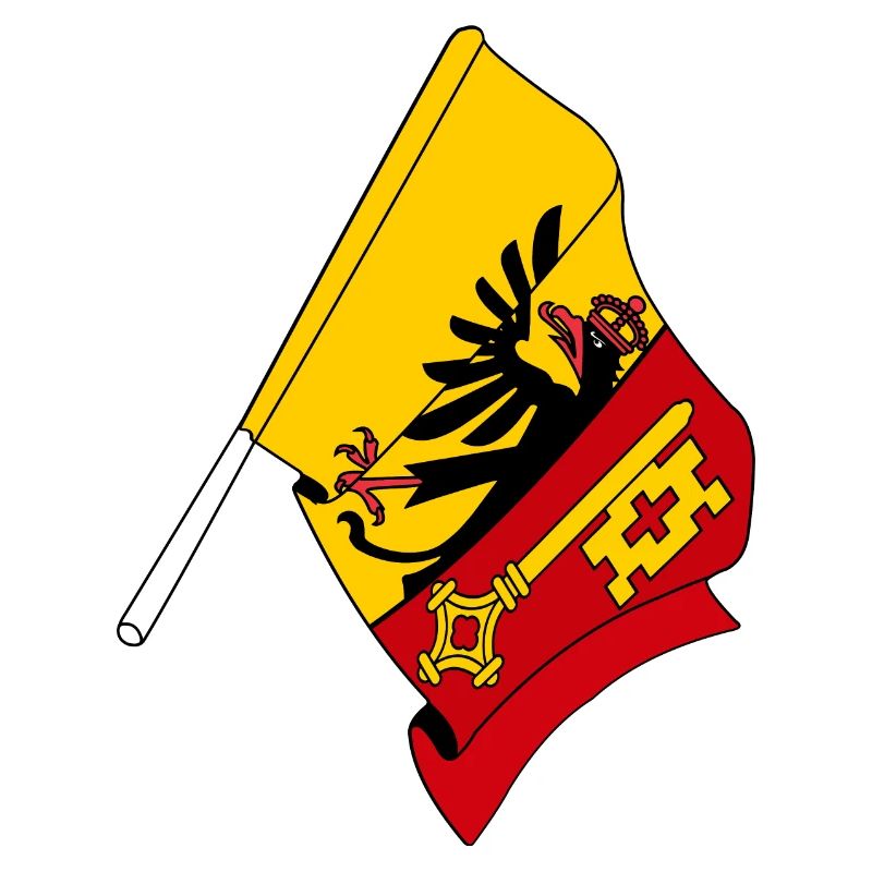 Flagge: Genf, Schweiz