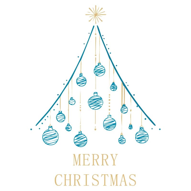 Merry Christmas - Christmas Tree Design.