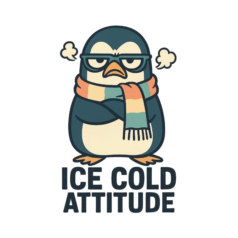 Eiskalte Haltung Pinguin