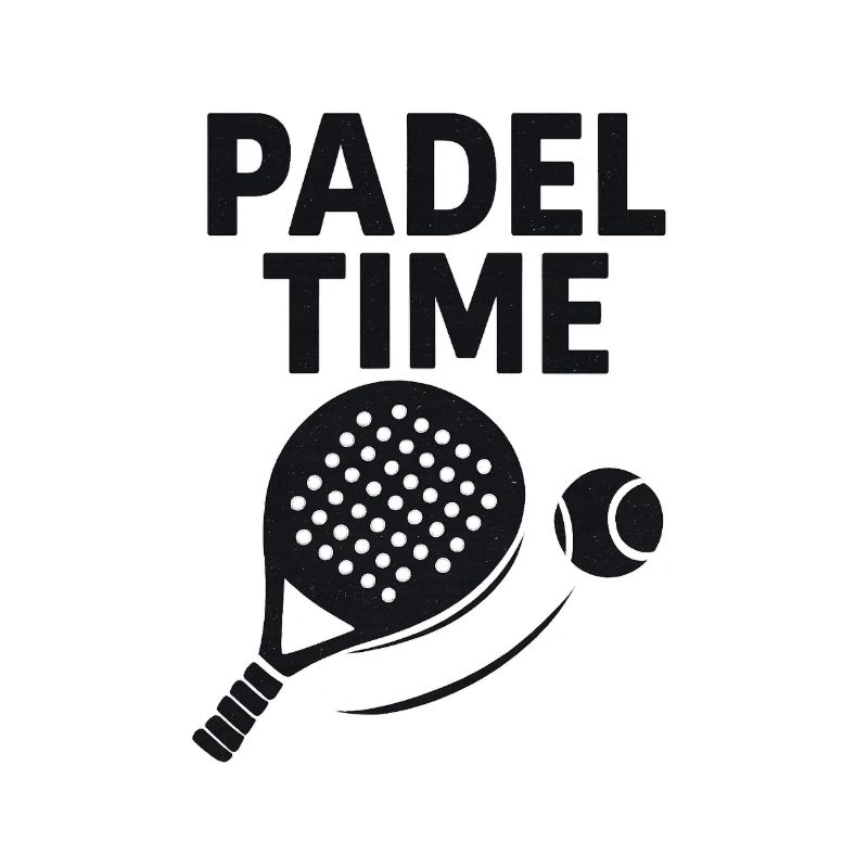 Padel Time – Paddel & Ball Grafik