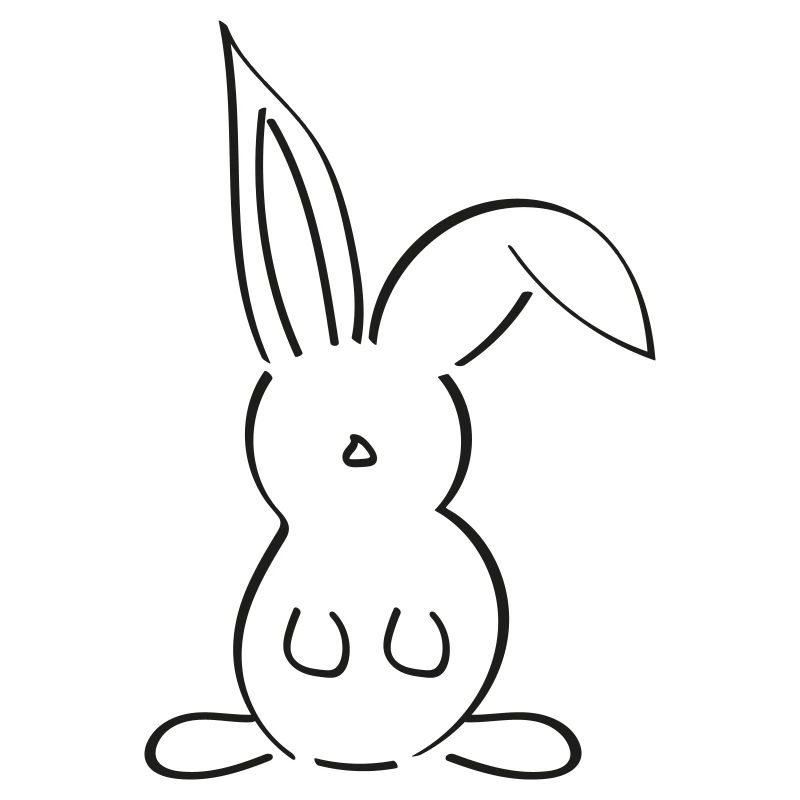 Plan de ligne Bunny Bunny Bunny Minimaliste