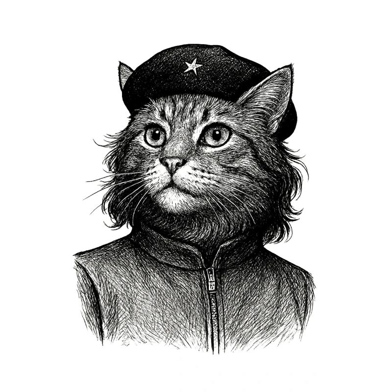 Chat avec béret