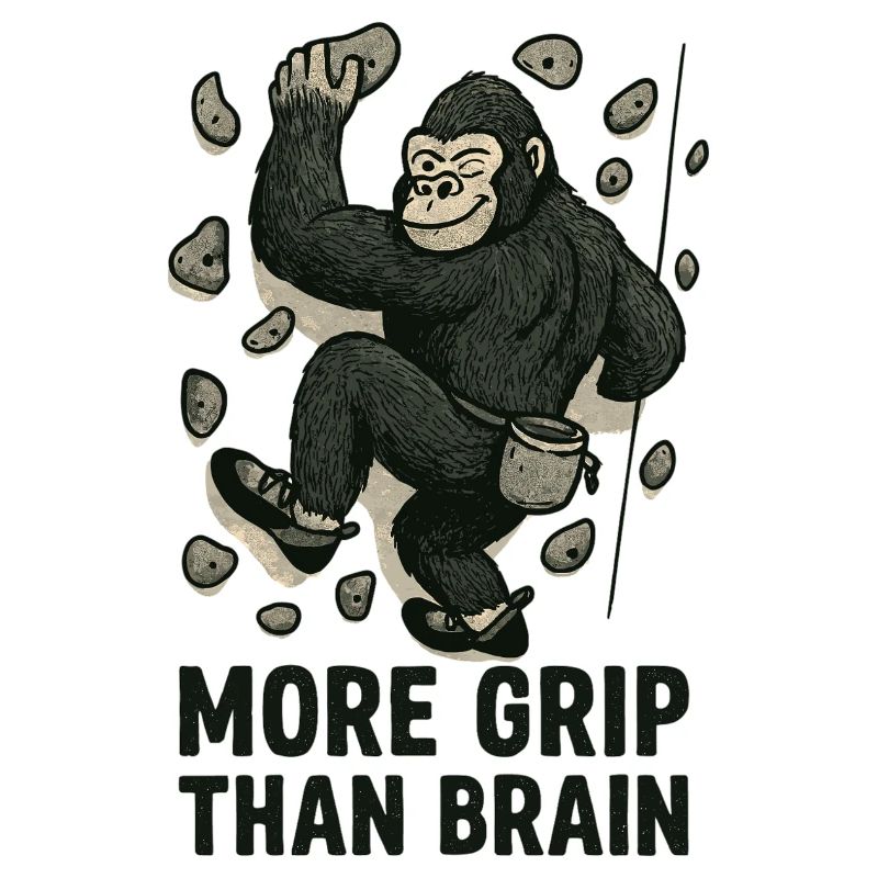 Plus de prise que de cerveau – Bloc de gorille