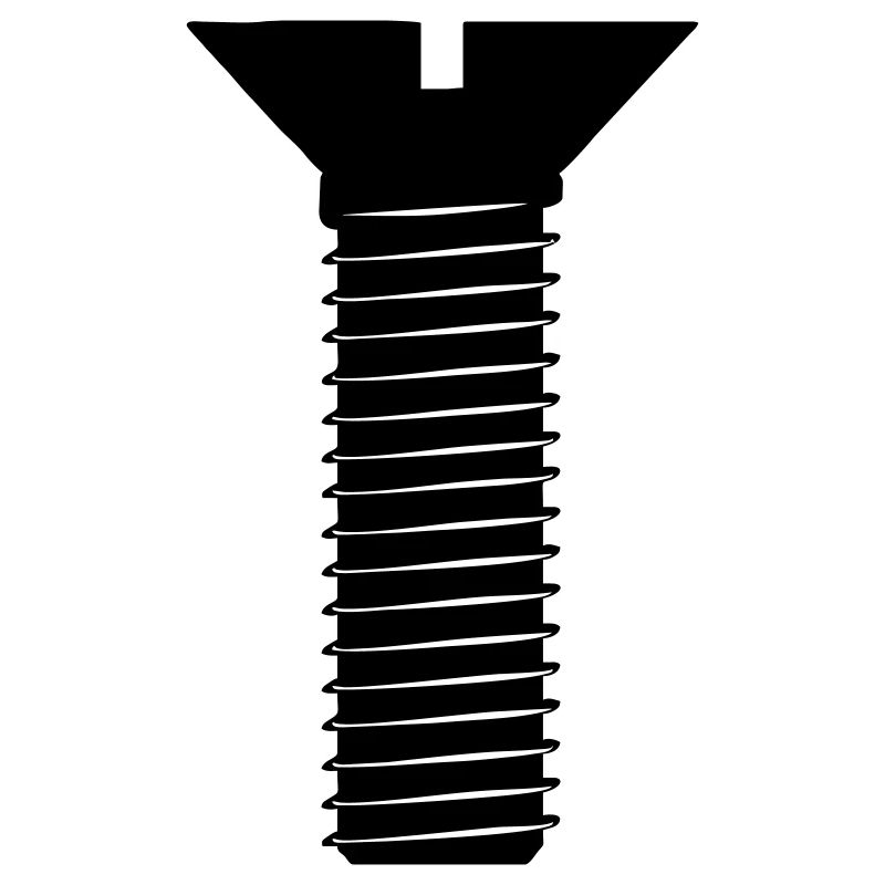 Screw bolt straight head