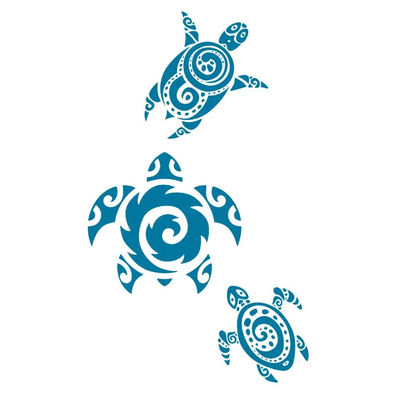 Three Sea Turtles
