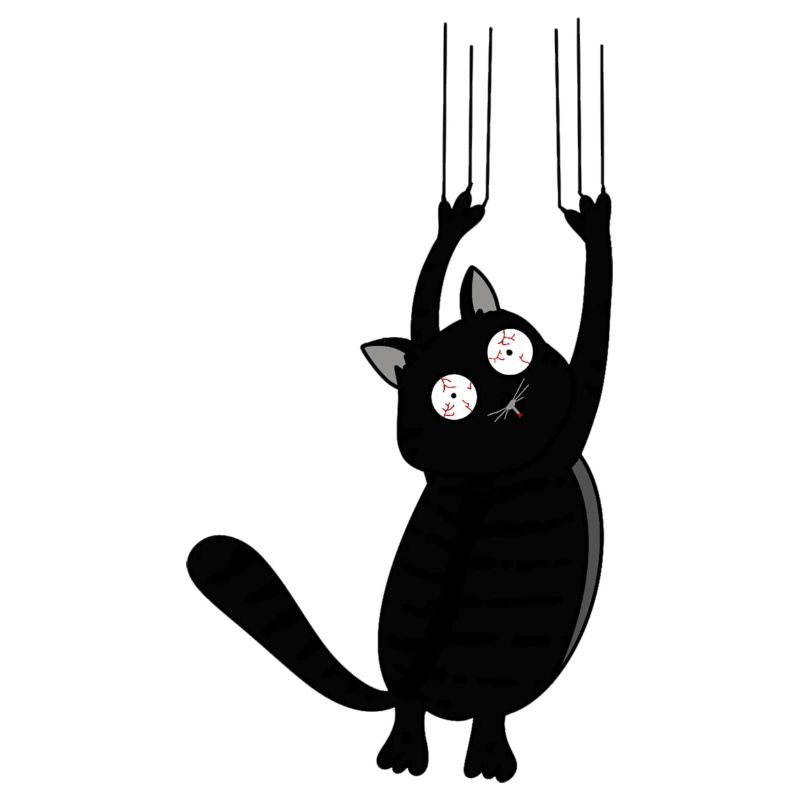 Panic Cat (Black Version)