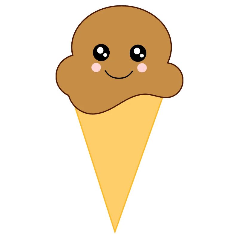 Kawaii Eis Kawaii Schokolade Kawaii Eiscreme