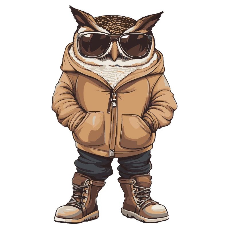 Eule Cool Winter