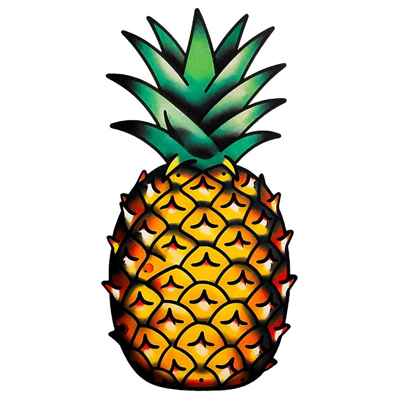 Tatouage classique : ananas